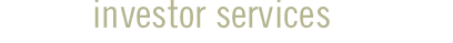 Investor Services